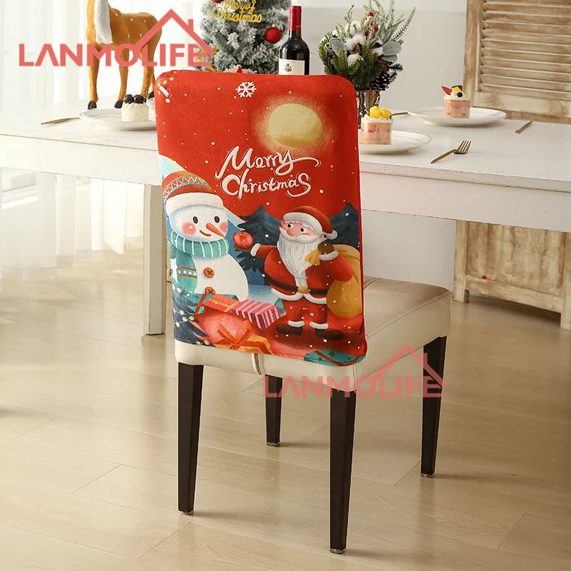 Festive Stretchable Christmas Chair Covers - Easy Care! - Image 11