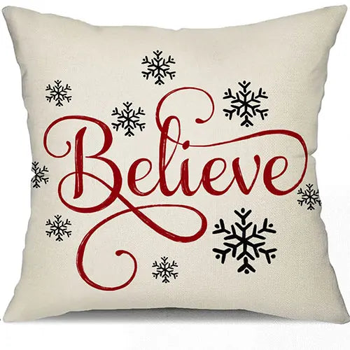 Charming Red Christmas Pillow Covers for Cozy Decor - Image 8
