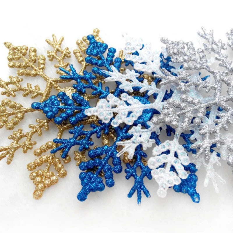 Winter Wonderland Fake Snowflake Ornaments – 6/12pcs - Image 9
