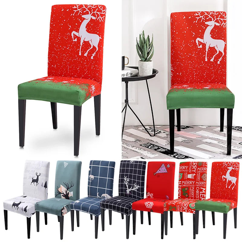 Festive Santa & Snowman Christmas Chair Covers - Image 11