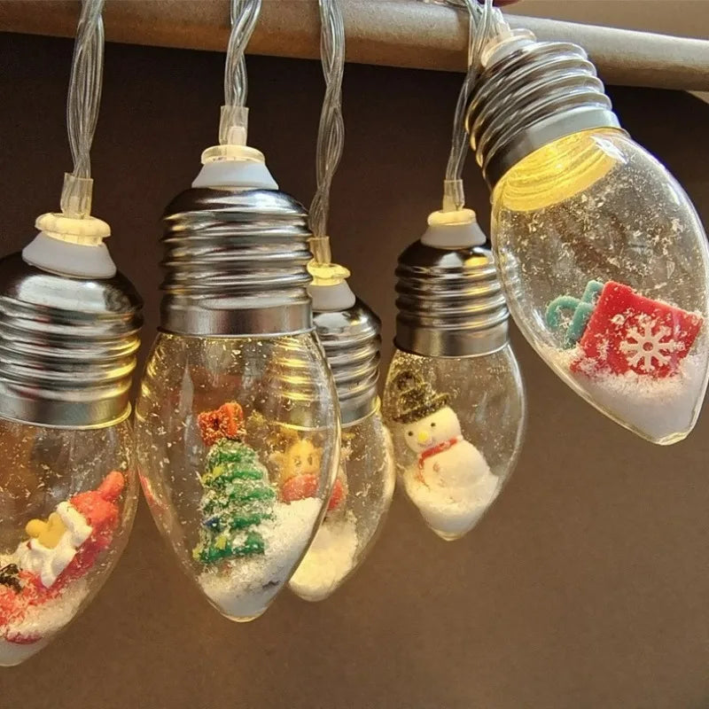 Charming Santa Claus LED String Lights for Christmas - Image 10