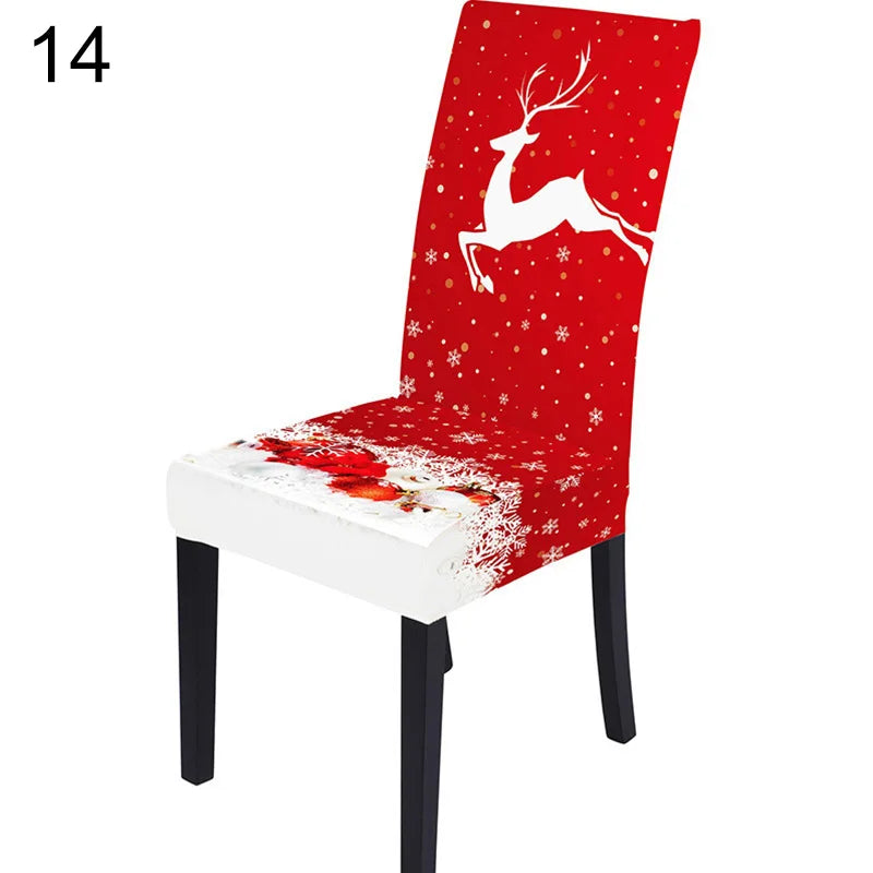 Festive Santa & Snowman Christmas Chair Covers - Image 26