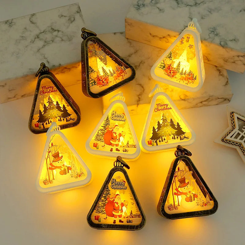 Festive Christmas Light Lanterns for Holiday Decor - Image 3