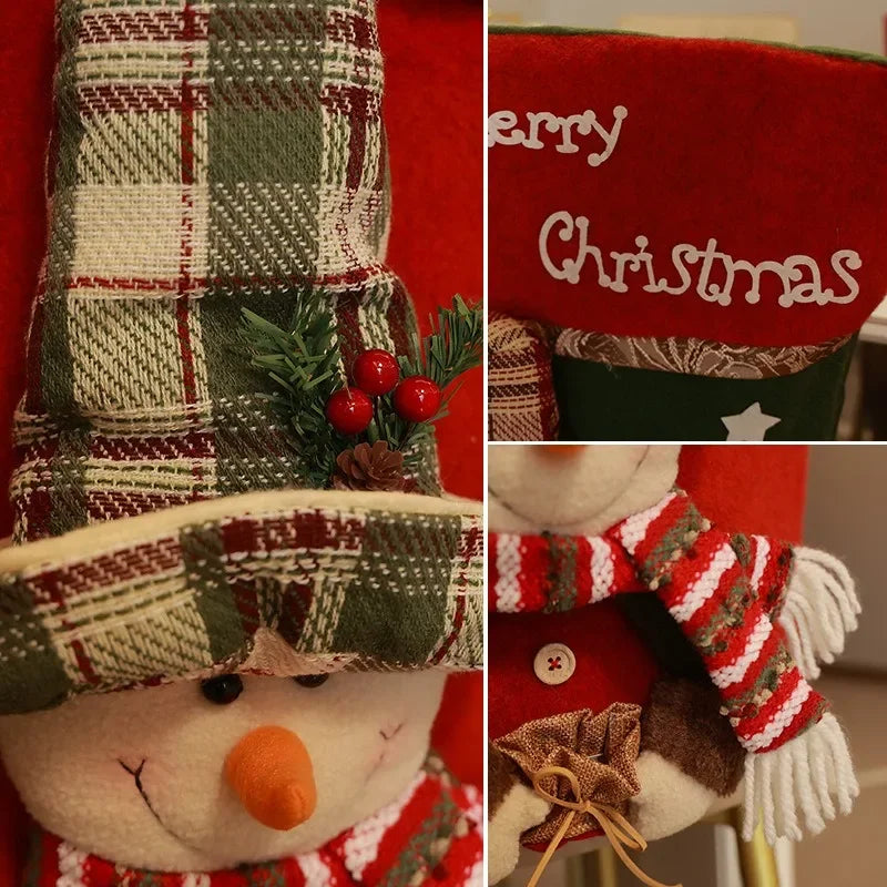 Festive Santa & Snowman Chair Covers for Christmas - Image 7
