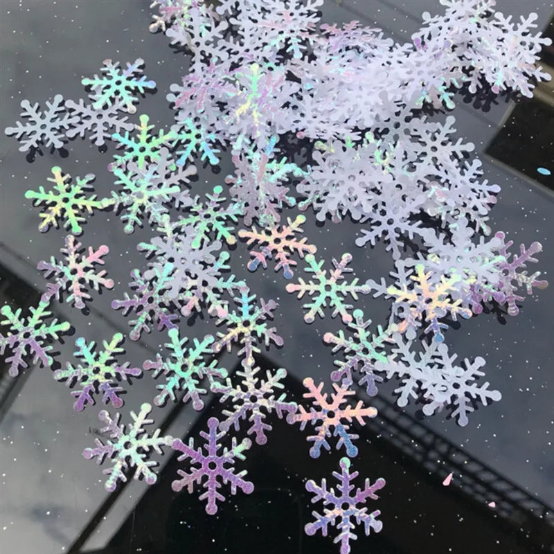 200/300pcs White Snowflake Christmas Tree Ornaments - Image 12