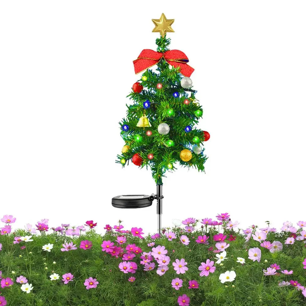 Waterproof Solar Christmas Tree Stake Lights - Image 12