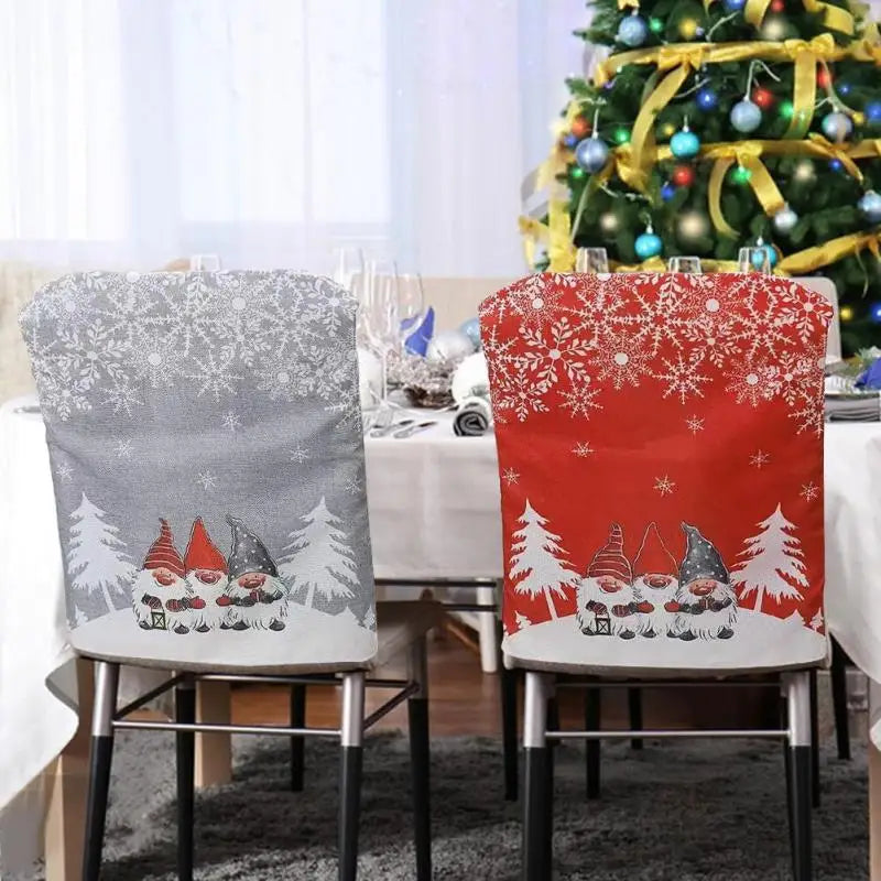 Festive Washable Christmas Chair Back Covers - Image 9