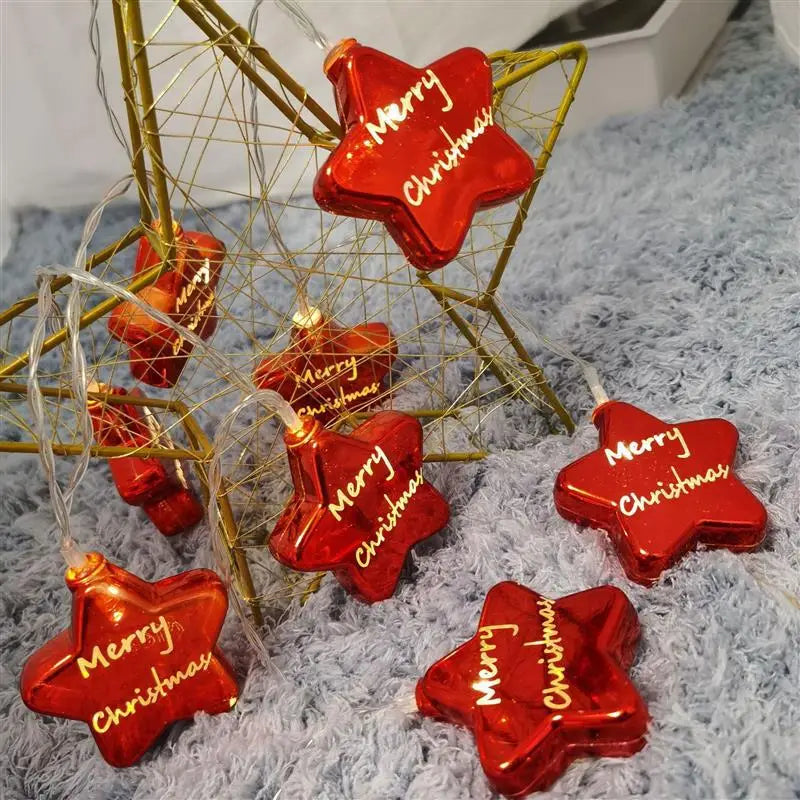 Enchanting Battery-Operated Star Snowflake LED Lights - Image 4