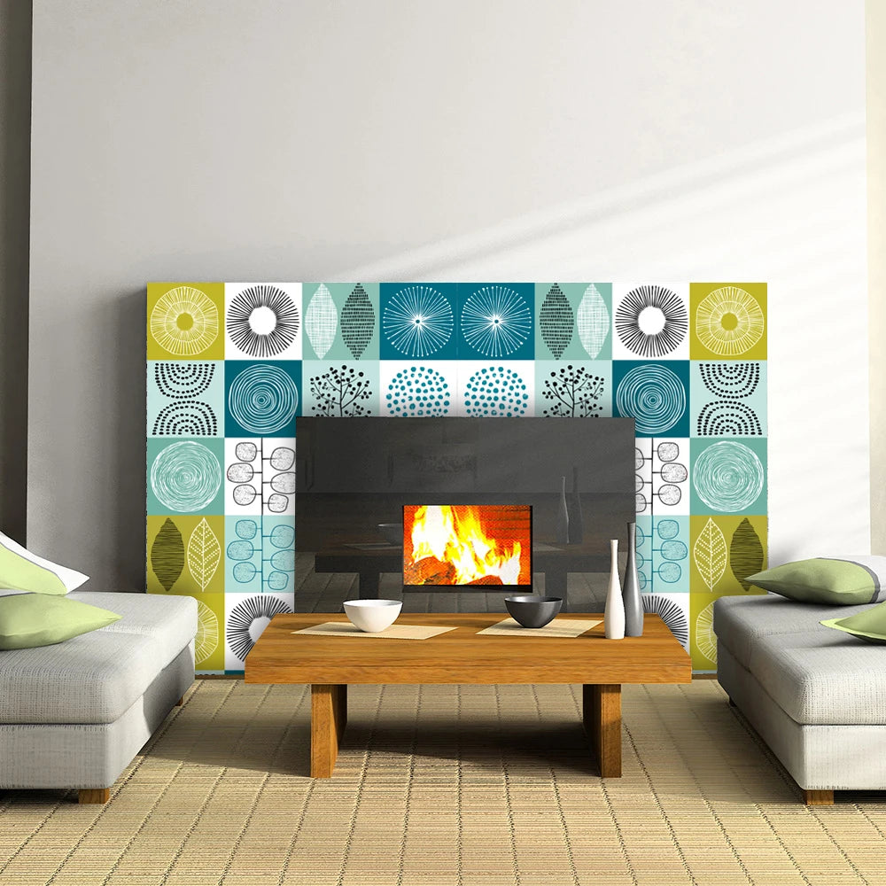 16-Piece Matte Waterproof Christmas Wall Stickers - Image 198