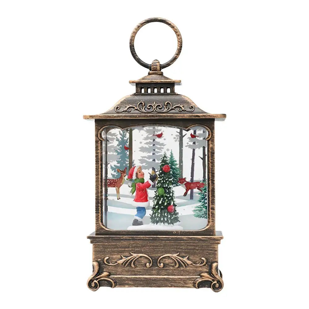 Enchanting Lighted Christmas Snow Globe Lantern - Image 15