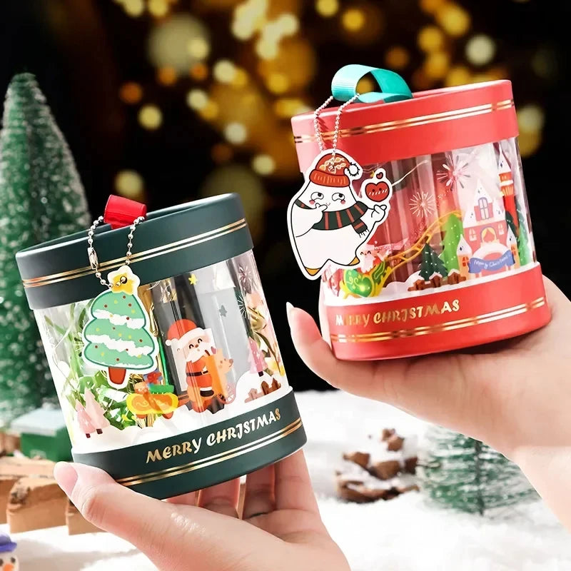 Festive Round Candy Gift Box for Holidays - Image 3