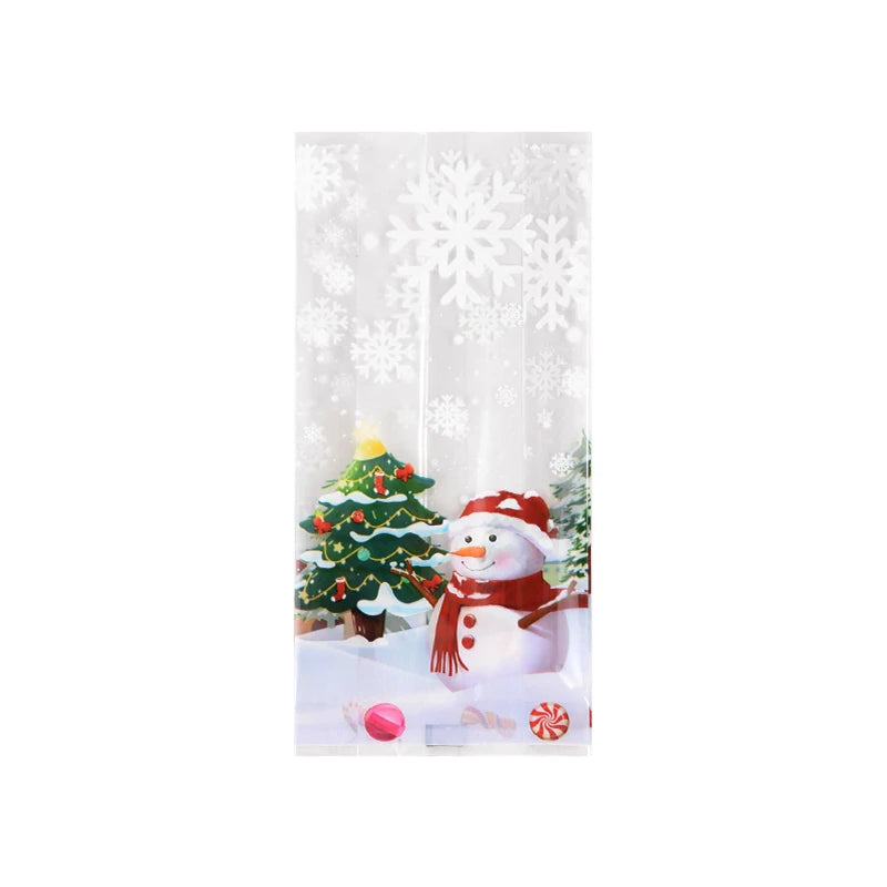 25/50PCS Snowman Christmas Cookie Gift Bags - Image 20