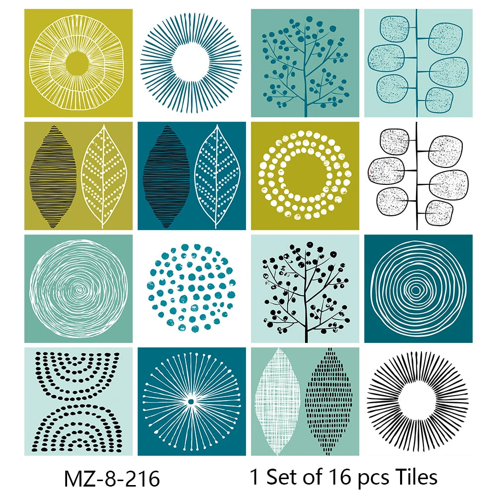 16-Piece Matte Waterproof Christmas Wall Stickers - Image 190