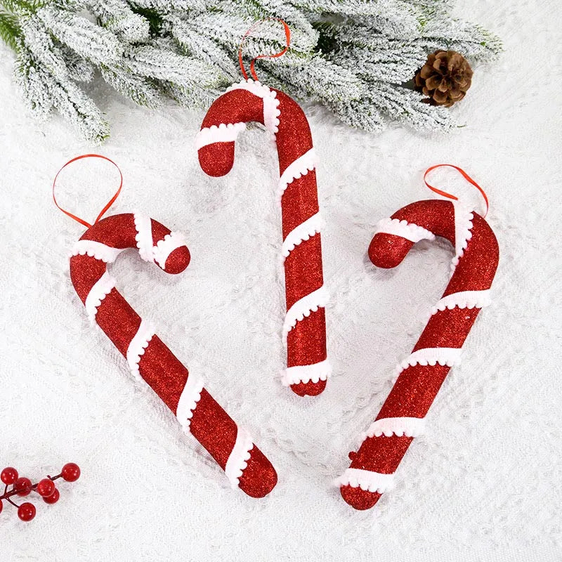 Charming Red & White Candy Cane Ornaments - Image 6