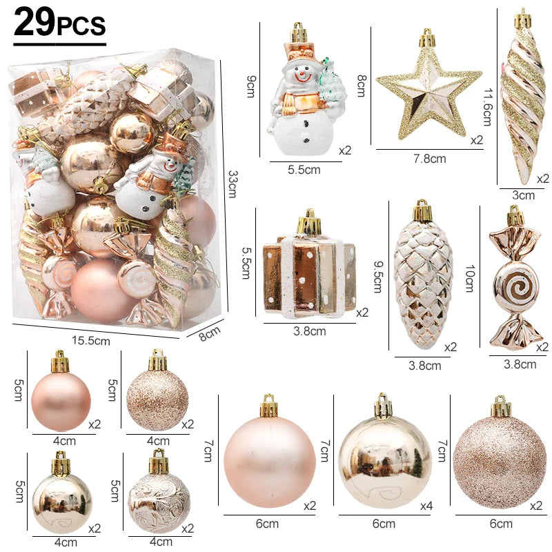 Charming Red Candy Cane Christmas Tree Ornaments Set - Image 13