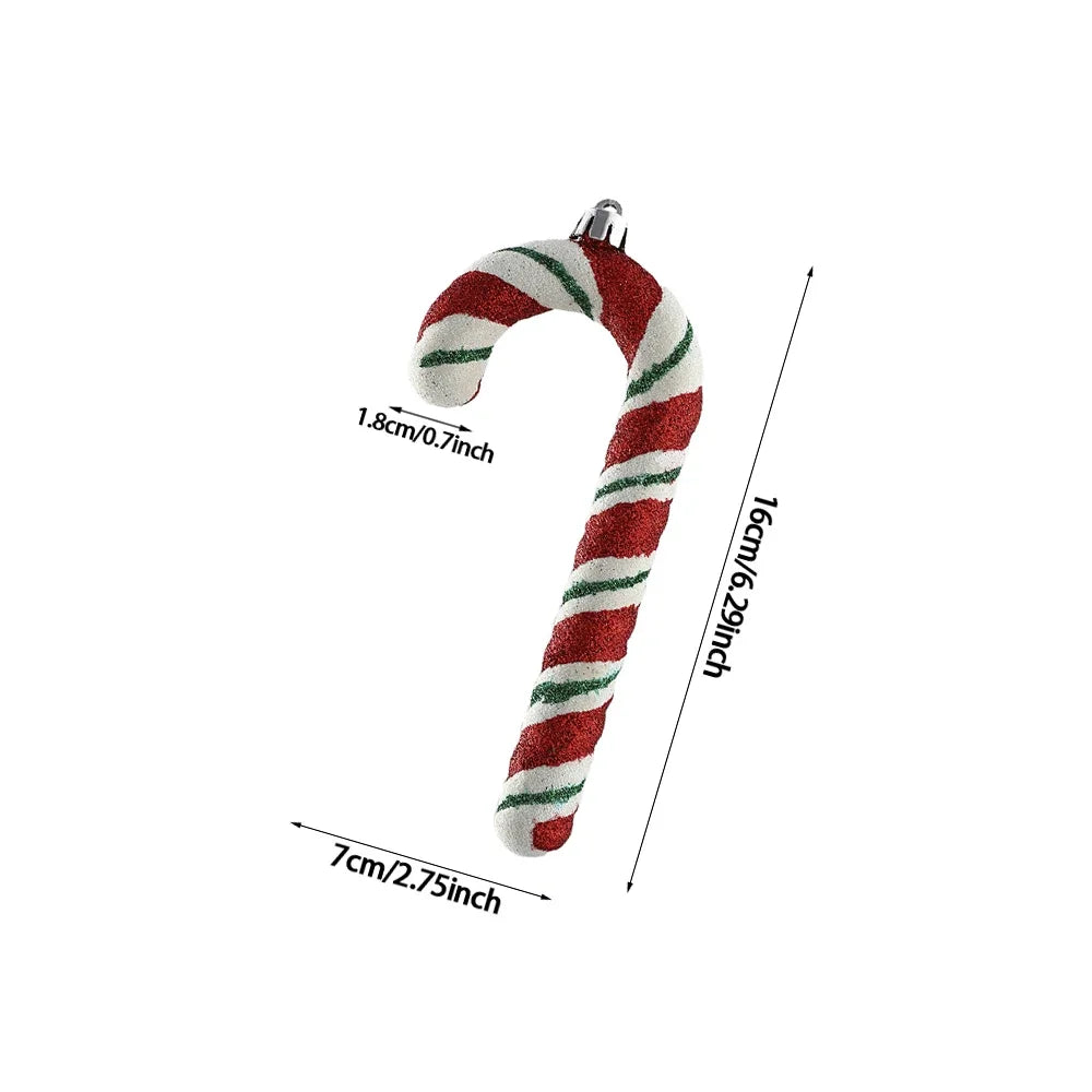 Festive Red & White Candy Cane Ornament - Image 21