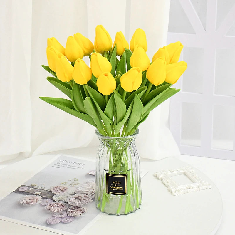 10/30pcs Realistic Artificial Tulip Flowers for Holiday Decor - Image 25