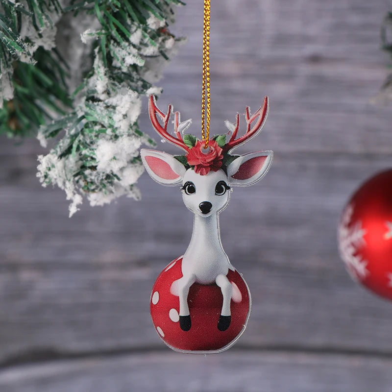 Charming Christmas Giraffe Hanging Decoration - Festive! - Image 4