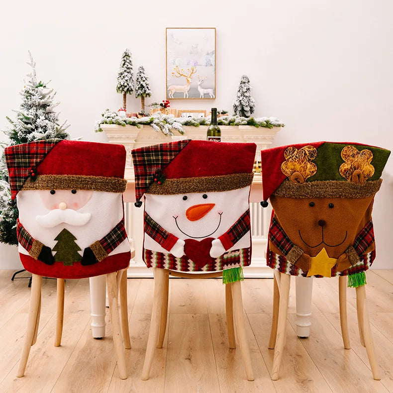 Festive Christmas Chair & Stool Decoration Set - Image 9