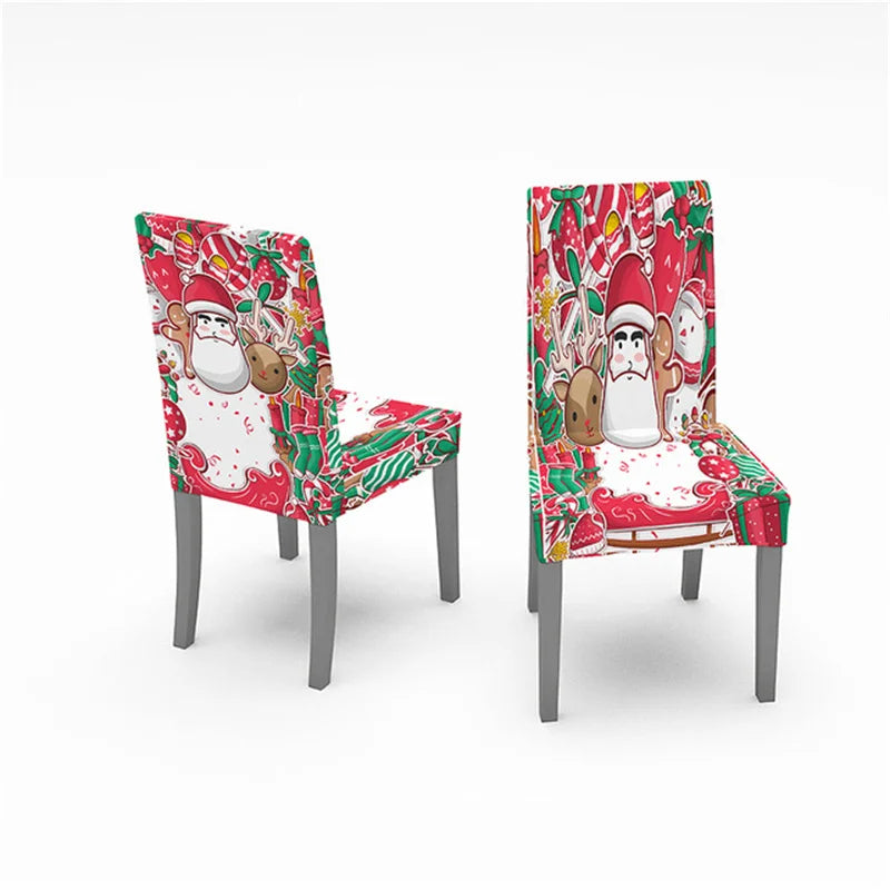 Festive Stretch Chair Covers for Holiday Dining - Image 28