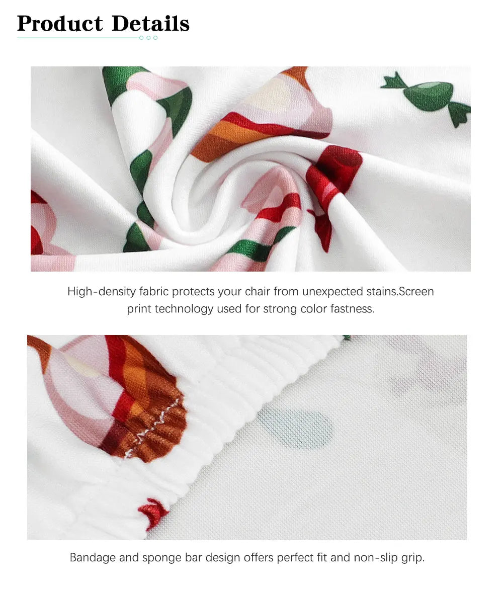 Christmas Stretchable Slipcovers for Dining Chairs - Image 20