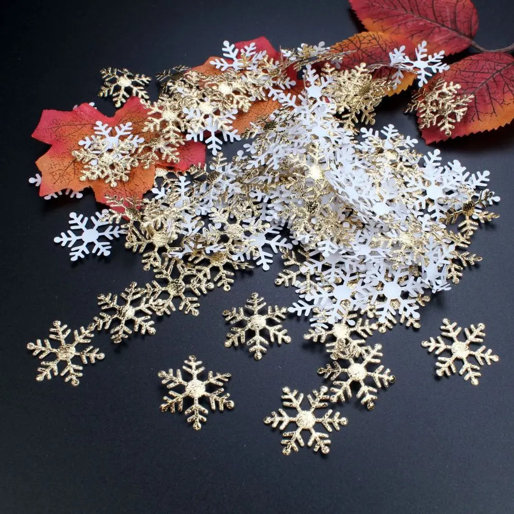 Sparkling Multi-Color Snowflake Confetti for Christmas - Image 4