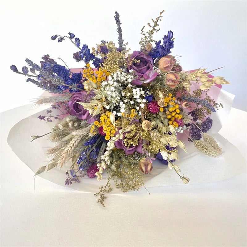 30CM Boho Dried Flower Bouquet for Christmas Decoration - Image 13