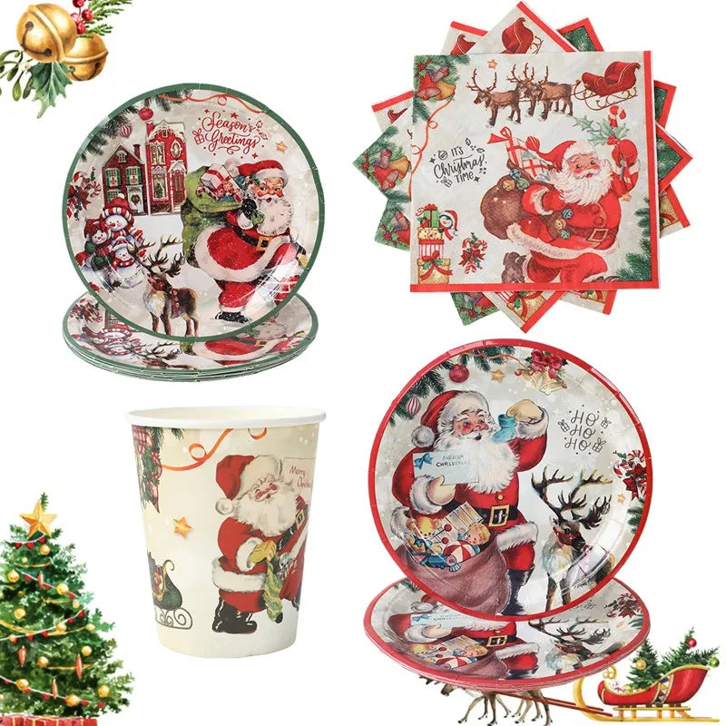 Festive Christmas Paper Tableware for Holiday Cheer - Image 13
