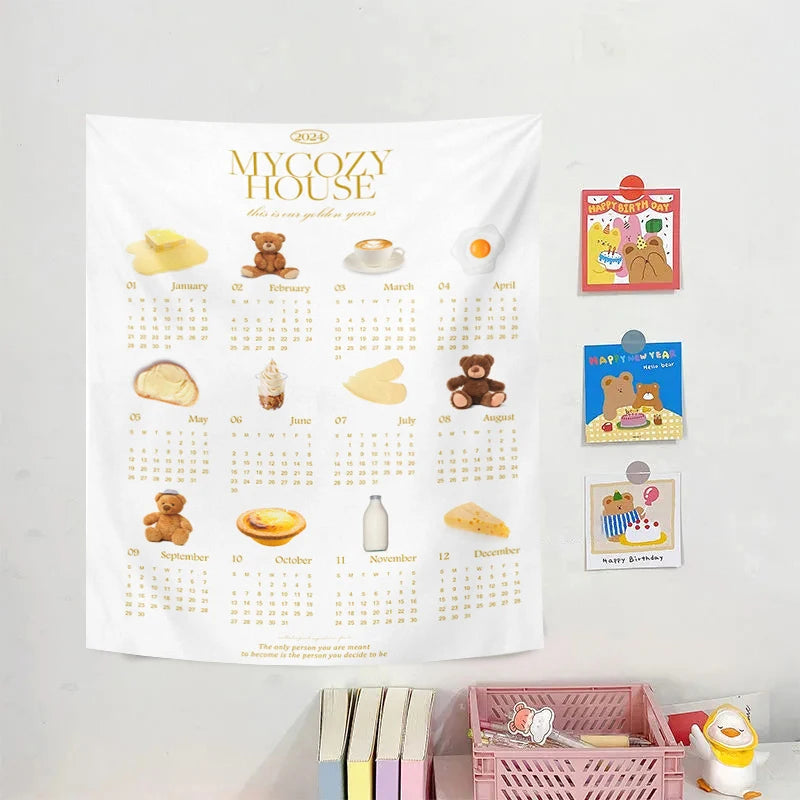 Festive Calendar Tapestry for Charming Holiday Decor - Image 9