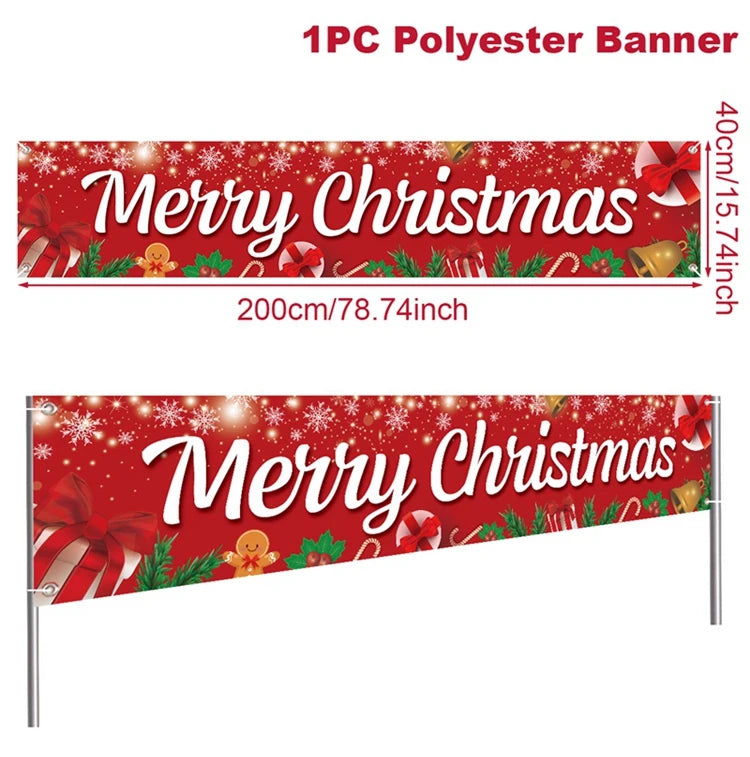 Charming Christmas Outdoor Banner for Holiday Cheer - Image 12