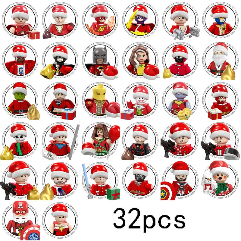Christmas Mini Building Blocks: Santa & Reindeer Gifts - Image 2