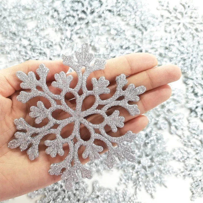 Elegant Gold & Silver Snowflake Christmas Decor - Image 15