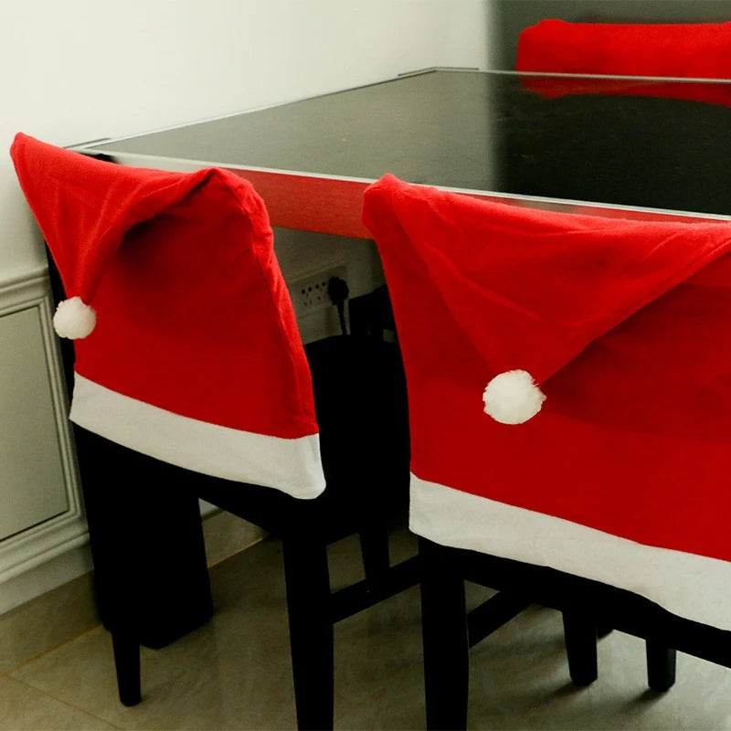 Stretchable Christmas Chair Covers for Dining Room Festivities - Image 3