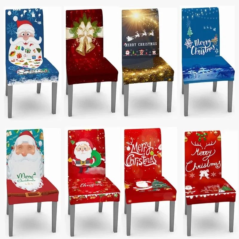 Festive Stretch Chair Covers for Holiday Dining