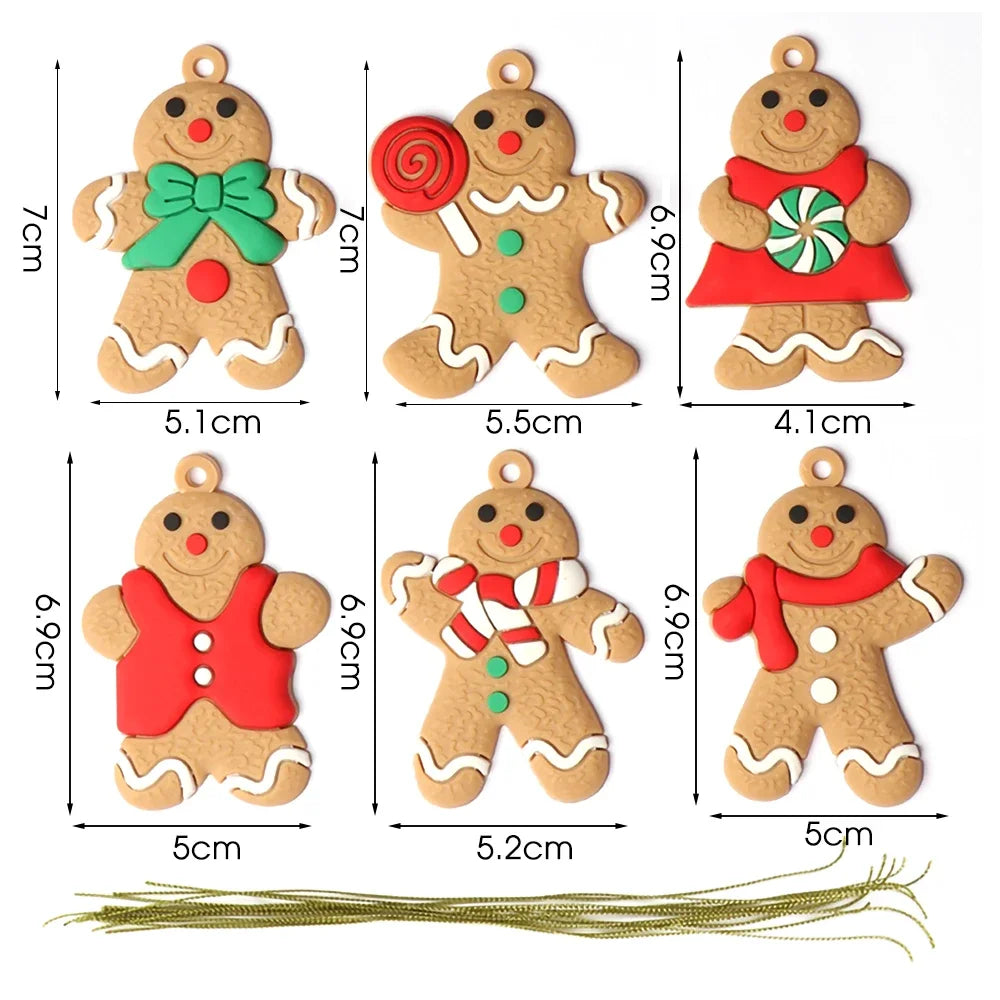 Gingerbread Man Christmas Tree Ornaments - Festive Decor - Image 10