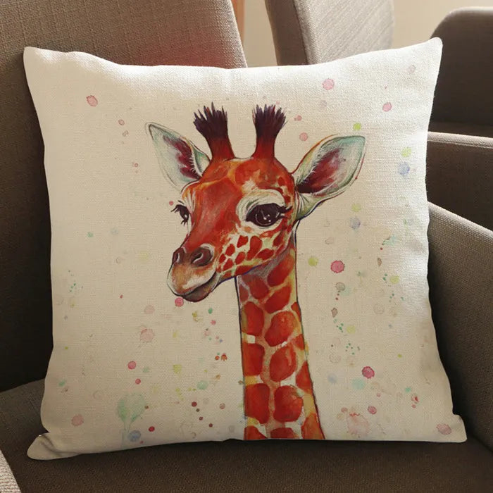 Festive Wild Animal Throw Pillows for Christmas - Image 8
