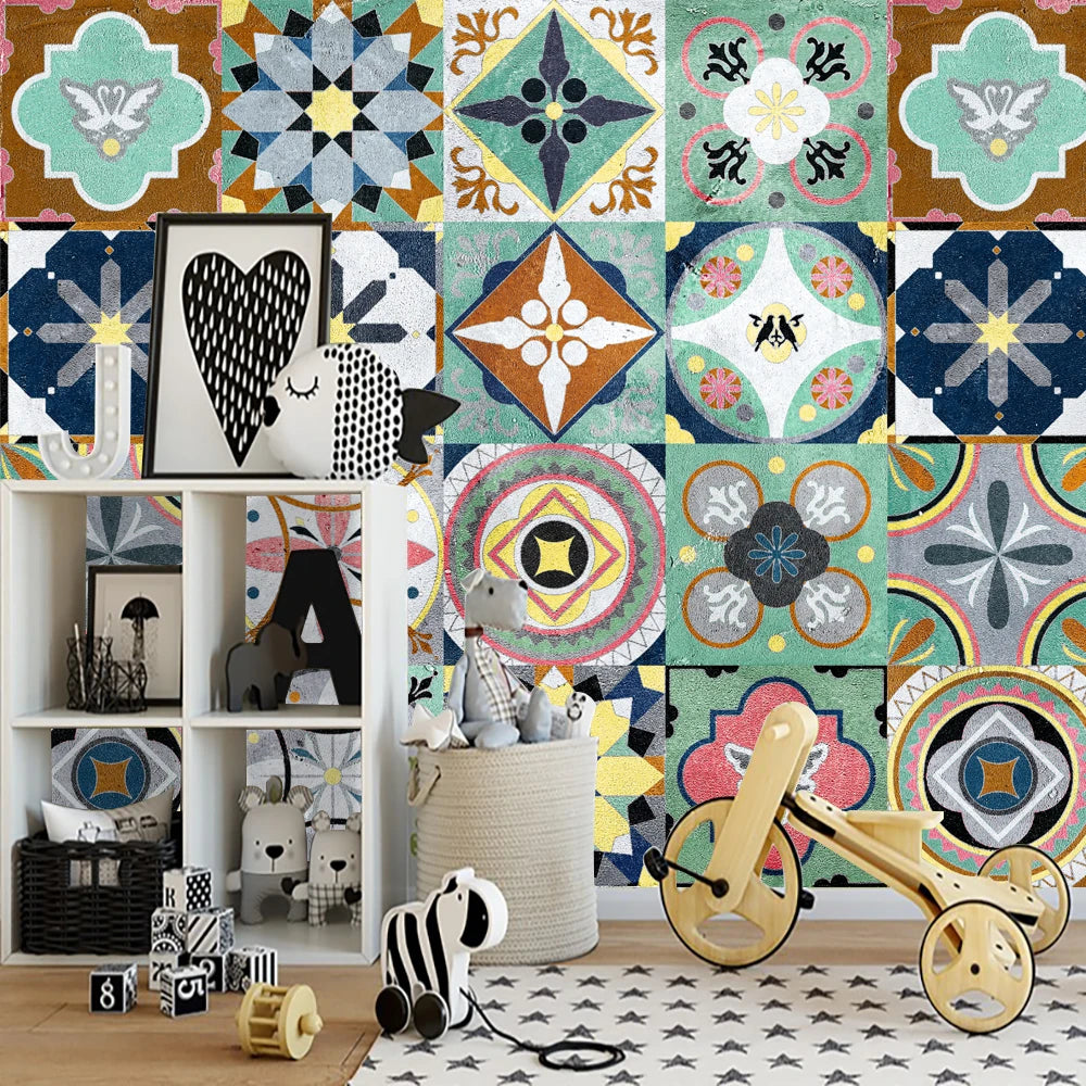 16-Piece Matte Waterproof Christmas Wall Stickers - Image 144