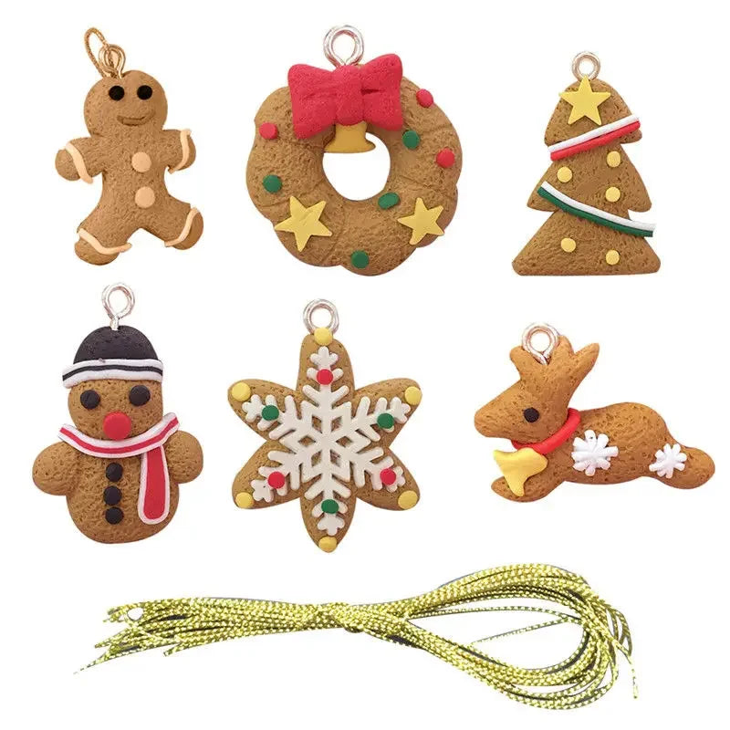 Gingerbread Man Christmas Tree Ornaments - Festive Decor - Image 2