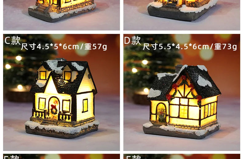 Enchanting LED Lighted Christmas Village Ornaments - Image 23