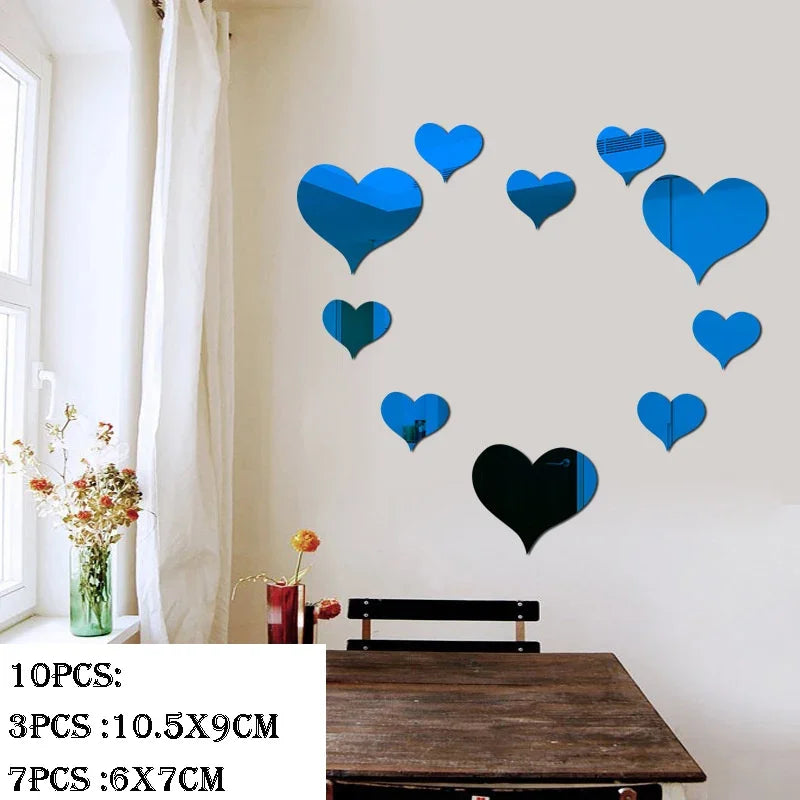 Festive Circular 3D Mirror Wall Decals for Christmas - Image 16