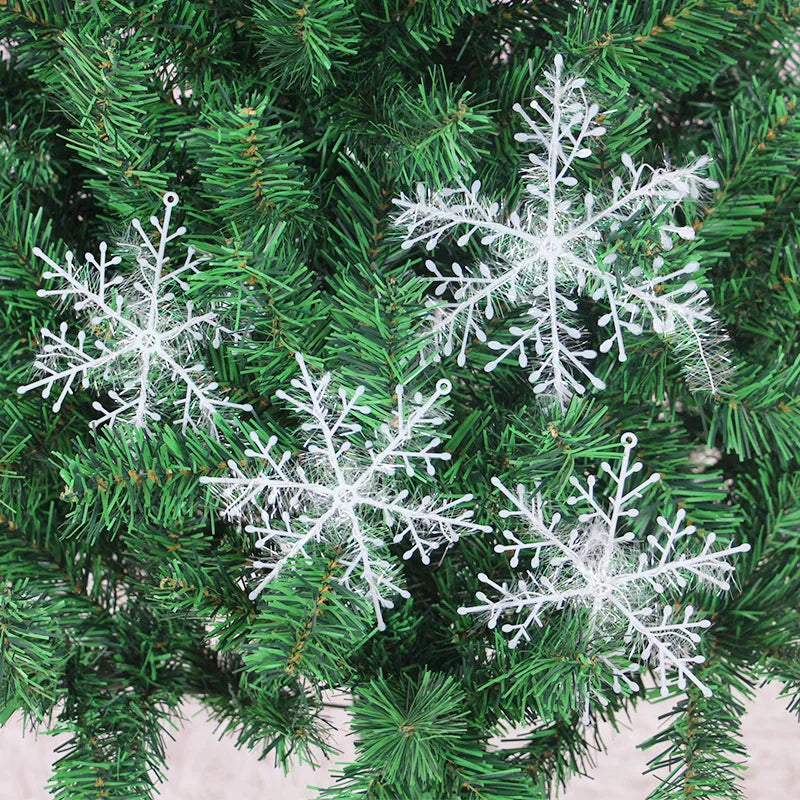Charming Fluffy White Snowflakes for Holiday Decor - Image 7