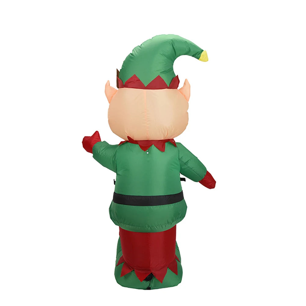 Giant Inflatable Elf with LED Lights for Christmas - Image 13