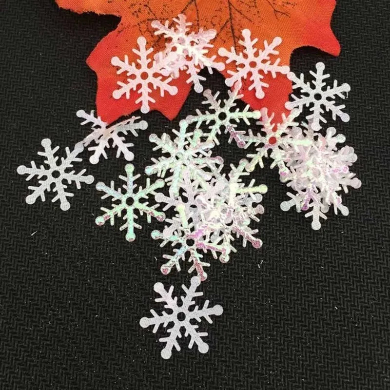 200/300pcs White Snowflake Christmas Tree Ornaments - Image 5