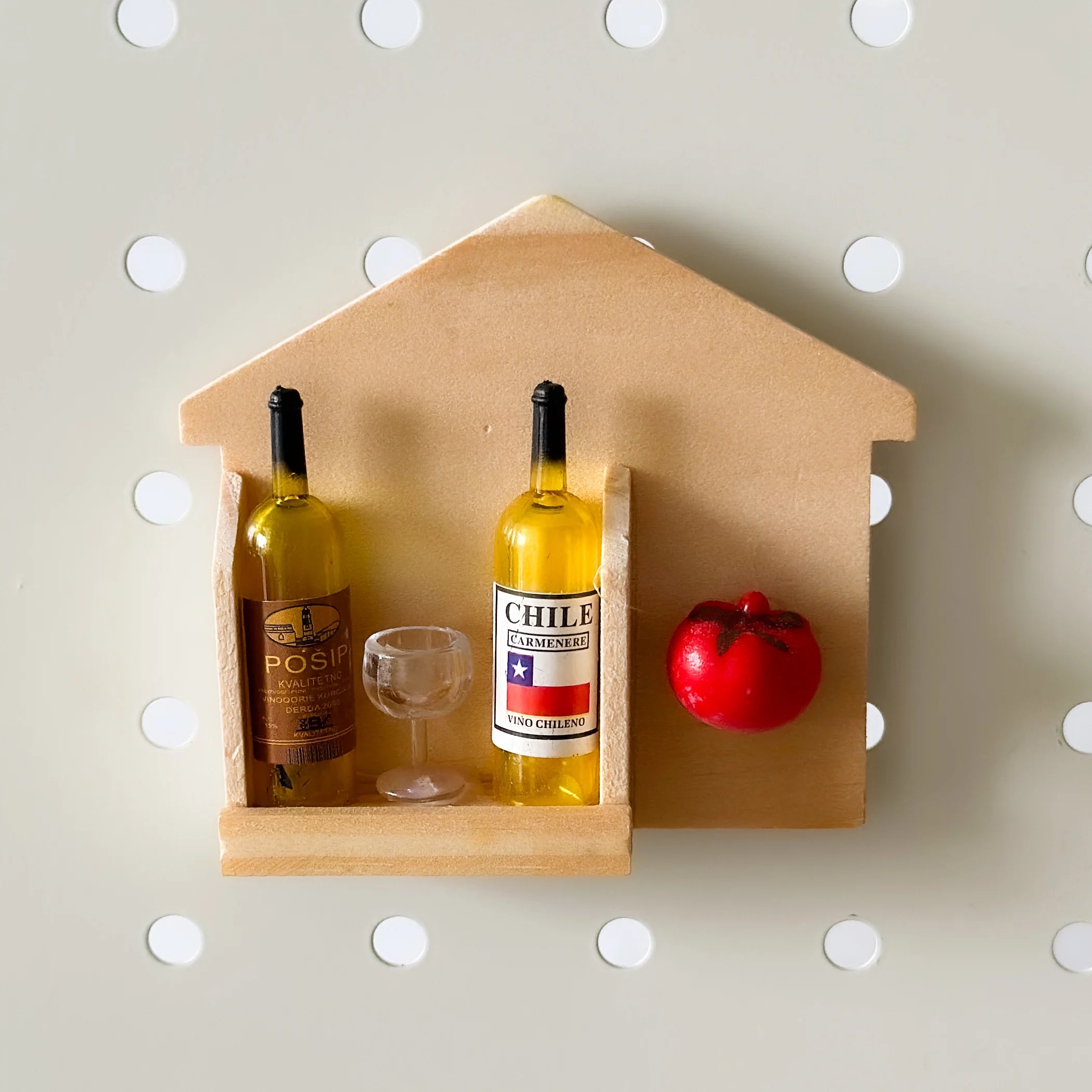 Charming Christmas 3D Wooden Wine Bottle Magnets - Image 10