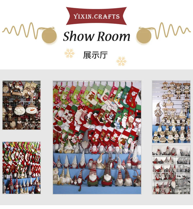 Adorable Snowman & Santa Christmas Doll Decor - Image 15