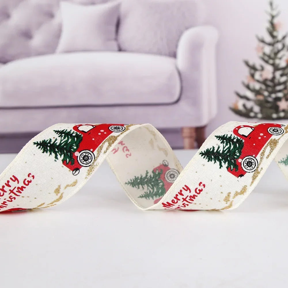 Festive Burlap Christmas Ribbon for Beautiful Gift Wrapping - Image 4