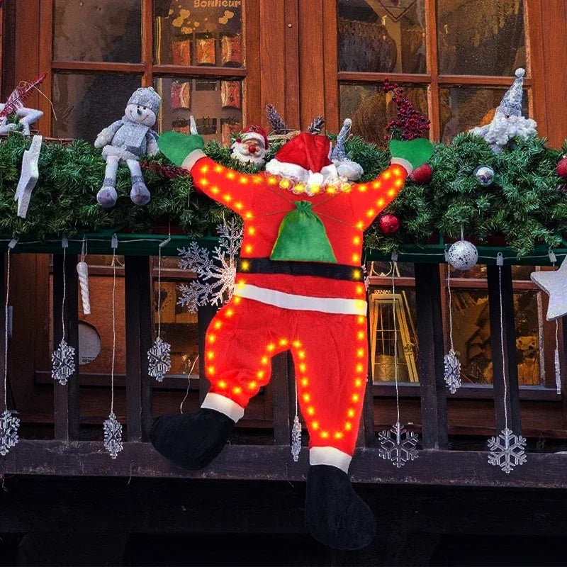 Festive Santa Climbing Wall Decoration for Christmas - Image 13