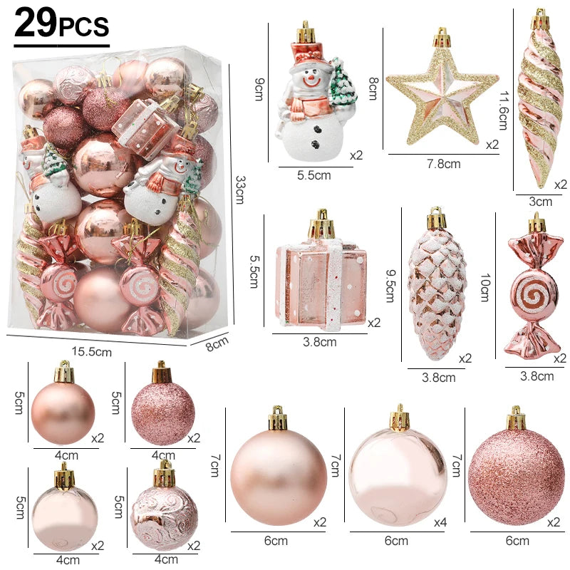 Charming Red Candy Cane Christmas Tree Ornaments Set - Image 14