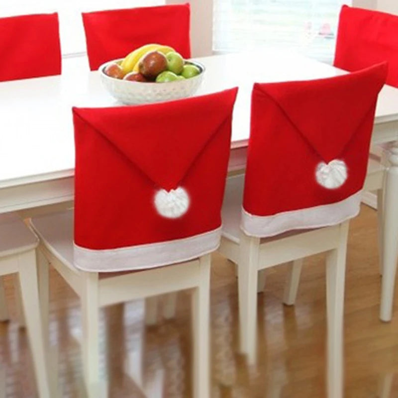 Stretchable Christmas Chair Covers for Dining Room Festivities