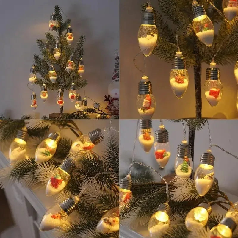 Charming Santa Claus LED String Lights for Christmas - Image 13